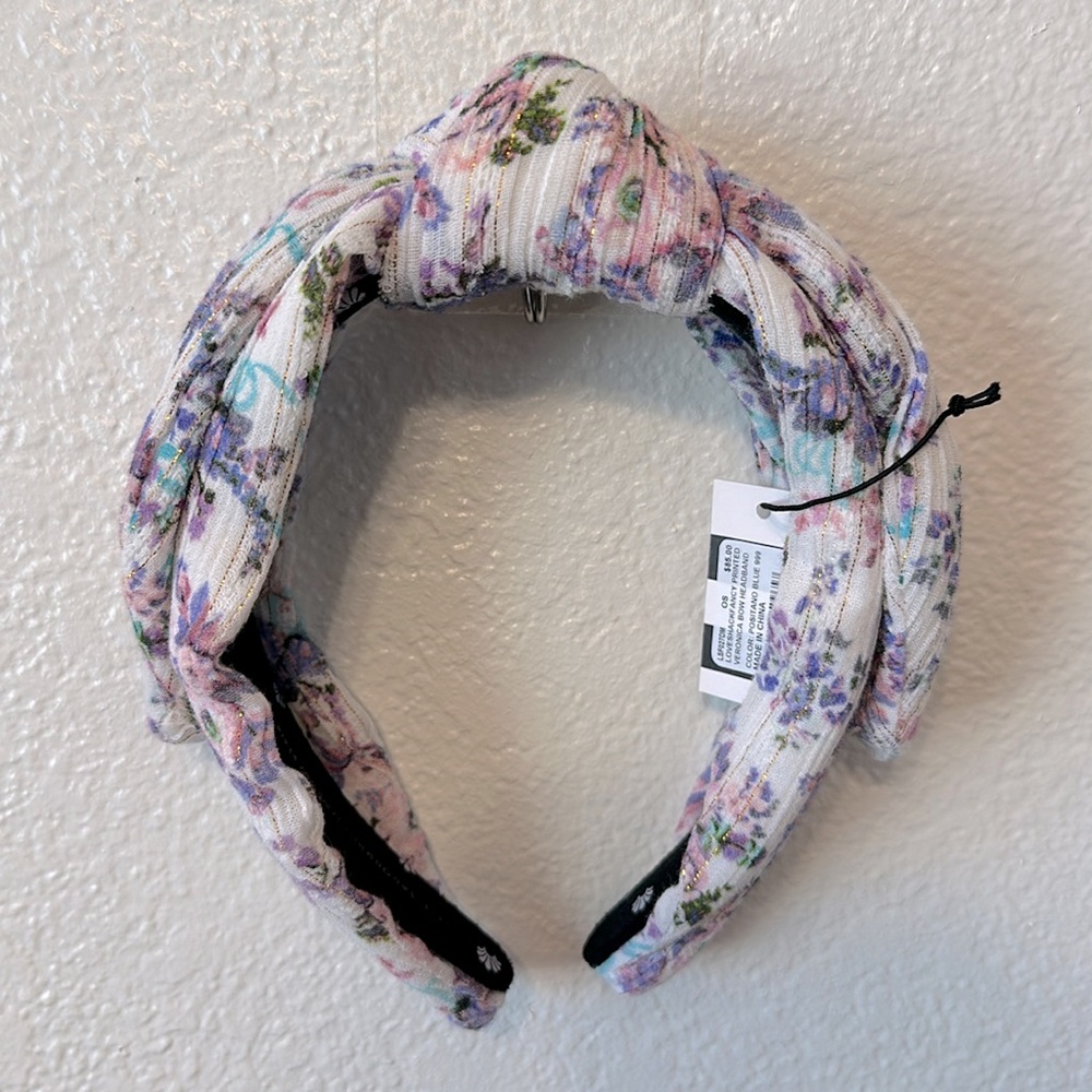 NWT Lele Sadoughi x LoveShackFancy Veronica Bow Headband